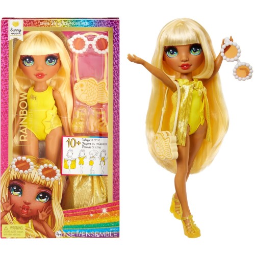 MGA Entertainment Rainbow High Swim And Style Κούκλα Μόδας - Sunny Yellow 507284-EUC 035051507284