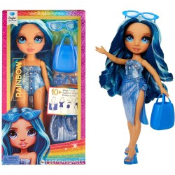 MGA Entertainment Rainbow High Swim And Style Κούκλα Μόδας - Skyler Blue 507307-EUC 035051507307