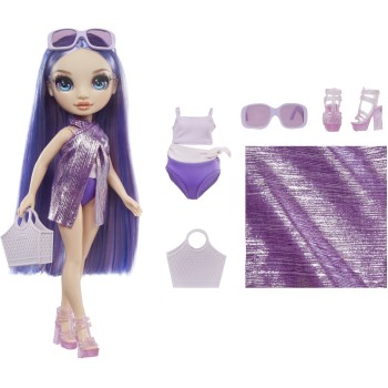 MGA Entertainment Rainbow high swim & style fashion doll- violet (purple) 507314-EUC 035051507314