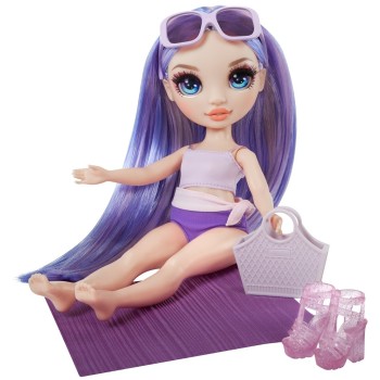 MGA Entertainment Rainbow high swim & style fashion doll- violet (purple) 507314-EUC 035051507314