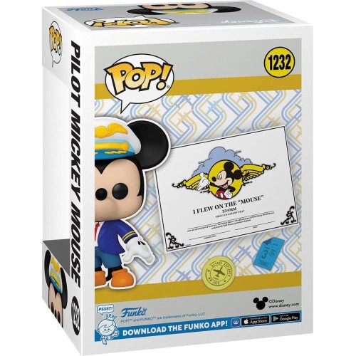 Funko Disney Mickey Mouse Pop! Disney Pilot Mickey Mouse (Special Edition) 1232 Φιγούρα Βινυλίου 077523 889698663762