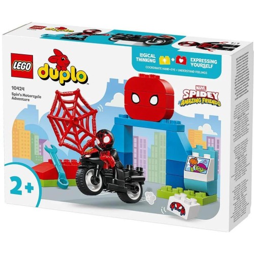LEGO Spiderman duplo περιπέτεια με μοτοσικλέτα του σπιν 10424 5702017583792