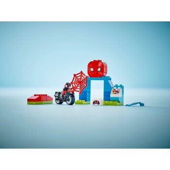 LEGO Spiderman duplo περιπέτεια με μοτοσικλέτα του σπιν 10424 5702017583792
