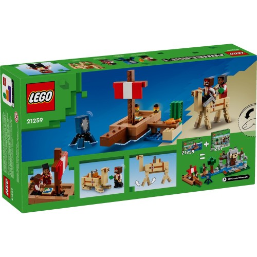 LEGO minecraft το ταξίδι του πειρατικού πλοίου 21259 5702017583358