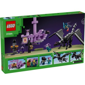 LEGO minecraft ο δράκος ender της τελικής κρίσης και το πλοίο 21264 5702017583402