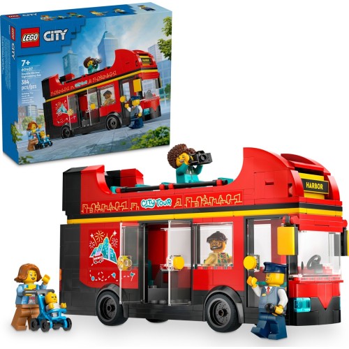 LEGO City red double-decker sightseeing bus 60407 5702017582894