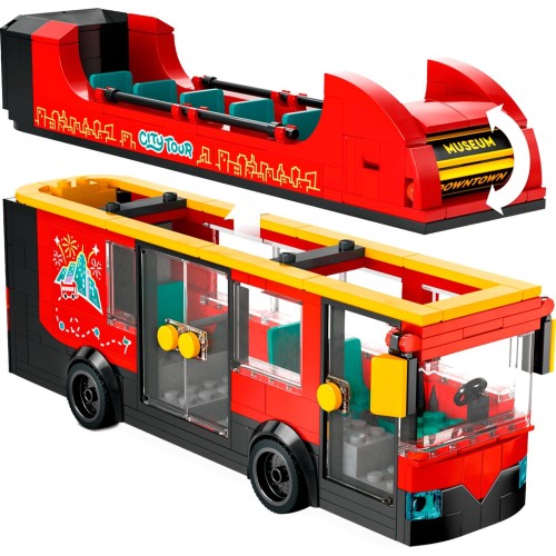 LEGO city κόκκινο διώροφο λεωφορείο ξενάγησης 60407 5702017582894