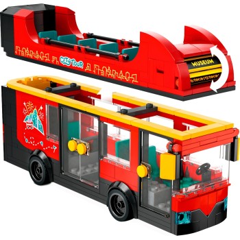 LEGO city κόκκινο διώροφο λεωφορείο ξενάγησης 60407 5702017582894