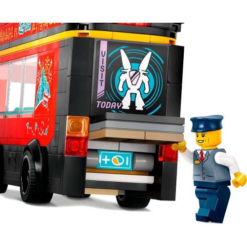 LEGO city κόκκινο διώροφο λεωφορείο ξενάγησης 60407 5702017582894
