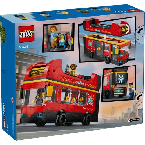 LEGO city κόκκινο διώροφο λεωφορείο ξενάγησης 60407 5702017582894