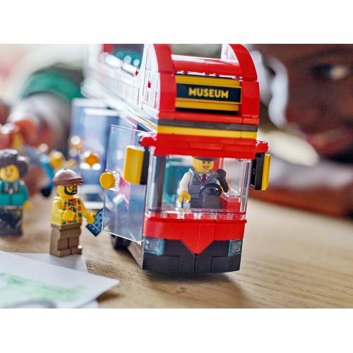 LEGO city κόκκινο διώροφο λεωφορείο ξενάγησης 60407 5702017582894
