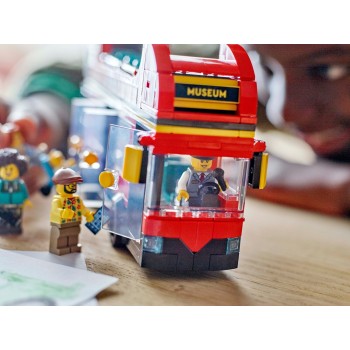 LEGO City red double-decker sightseeing bus 60407 5702017582894