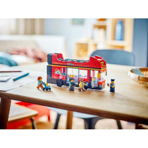 LEGO city κόκκινο διώροφο λεωφορείο ξενάγησης 60407 5702017582894