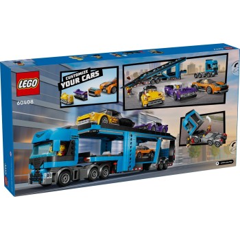 LEGO City car transporter truck with sports cars 60408 5702017582900