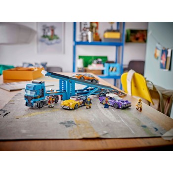 LEGO city φορτηγό μεταφορέας αυτοκινήτων με σπορ αυτοκίνητα 60408 5702017582900