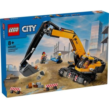 LEGO city κίτρινος εκσκαφέας οικοδομής 60420 5702017586939