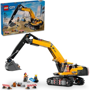 LEGO City yellow construction excavator 60420 5702017586939