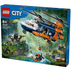LEGO city ελικόπτερο εξερευνητή ζούγκλας στη βάση κατασκήνωσης 60437 5702017590820