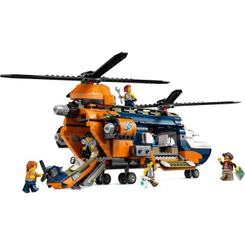 LEGO city ελικόπτερο εξερευνητή ζούγκλας στη βάση κατασκήνωσης 60437 5702017590820