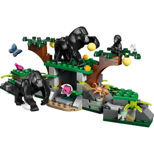 LEGO city ελικόπτερο εξερευνητή ζούγκλας στη βάση κατασκήνωσης 60437 5702017590820