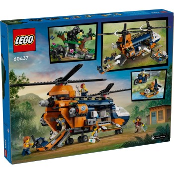 LEGO city ελικόπτερο εξερευνητή ζούγκλας στη βάση κατασκήνωσης 60437 5702017590820