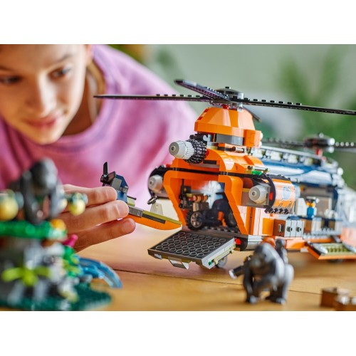 LEGO city ελικόπτερο εξερευνητή ζούγκλας στη βάση κατασκήνωσης 60437 5702017590820