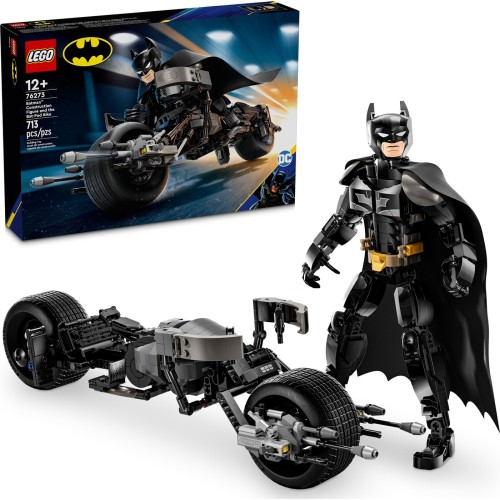 LEGO DC The Batman batman φιγούρα κατασκευής μπάτμαν™ και η μηχανή bat-pod 76273 5702017590240