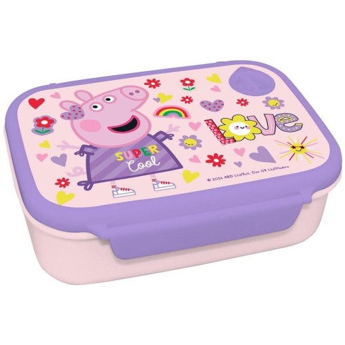 Diakakis imports Peppa Pig Food Set Food Container 800Ml-Pagouri 500Ml Aluminum 000482809 5205698673481