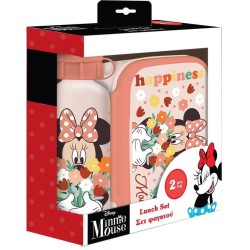 Diakakis imports Σετ Φαγητού Disney Minnie Mouse Φαγητοδοχείο 800Ml-Παγούρι 500Ml Αλουμινίου 000564404 5205698673542