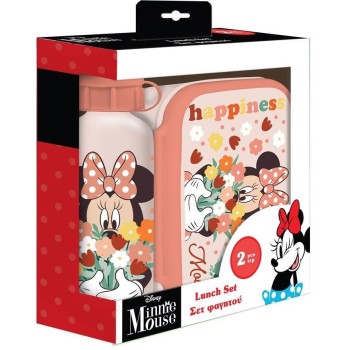 Diakakis imports Disney Minnie Mouse Food Set Food Container 800Ml-Pagouri 500Ml Aluminum 000564404 5205698673542