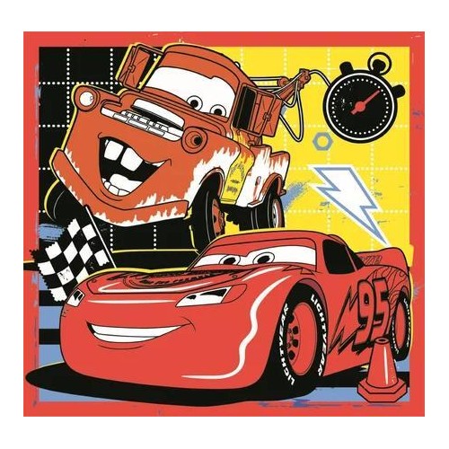 Clementoni Disney Cars 3?48 Super Color Cars Glow Racers Puzzle 1200 ...