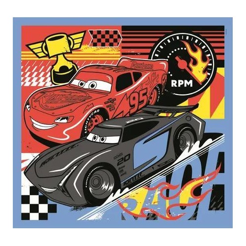 Clementoni Disney Cars 3?48 Super Color Cars Glow Racers Puzzle 1200 ...