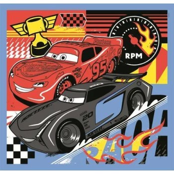 Clementoni Disney Cars 3?48 Super Color Cars Glow Racers Puzzle 1200-25309 8005125253098