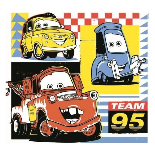 Clementoni Disney Cars Παζλ 3Χ48 Super Color Cars Glow Racers 1200-25309 8005125253098