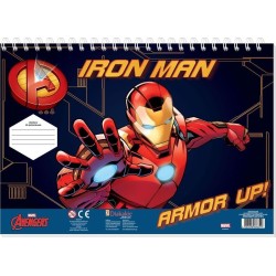 Diakakis imports Marvel Avengers Μπλοκ Ζωγραφικής Iron Man 23X33 40Φυλ Αυτοκ-Στενσιλ- 2Σελ Χρ - 1 Τμχ 000506249 5205698686399