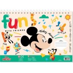 Diakakis imports Disney Mickey Mouse Mickey Drawing Pad 23X33 40 Sheets Auto-Stencil- 2 Pages X 2 Fig. 000564476 5205698686634