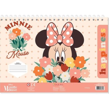 Diakakis imports Disney Minnie Mouse Μπλοκ Ζωγραφικής Minnie 23X33 40Φυλ Αυτοκ-Στενσιλ- 2Σελ Χρ - 1 Τμχ 000564472 5205698686238