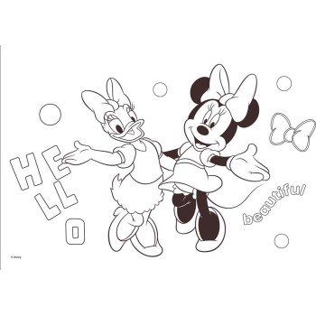 Diakakis imports Disney Minnie Mouse Minnie Drawing pad 23x33 40 Sheets Auto-stencil- 2 Pages x 2 Fig. 000564472 5205698686238