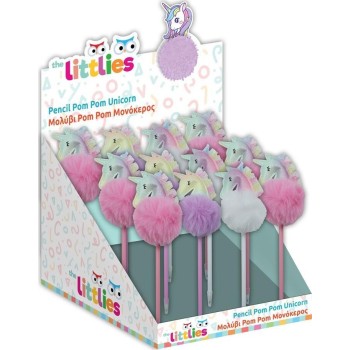 Diakakis imports Μολύβι Pompom The Littlies Μονόκερος - 1 Τμχ 000647031 5205698674419