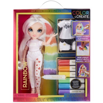 MGA Entertainment Rainbow High Κούκλα Set Ζωγραφίζω Μπλε Ματια 594123EUC 035051594123