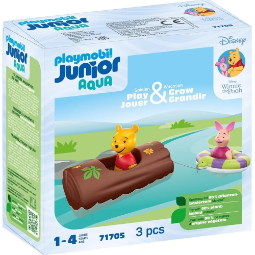 Playmobil Disney Winnie the Pooh junior and : winnie the poohs and piglets water adventure, including boat a 71705 4008789717054