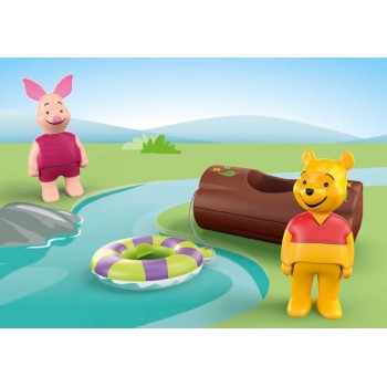 Playmobil Disney Winnie the Pooh junior and : winnie the poohs and piglets water adventure, including boat a 71705 4008789717054
