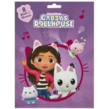 GIM Gabbys Dollhouse Sticker Pad 8 Sheets Gabby Dolhouse 775-26085 4043946313946