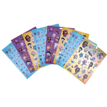GIM Gabbys Dollhouse Sticker Pad Αυτοκόλλητα 8 Φύλλα Gabby Dolhouse 775-26085 4043946313946
