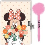 Diakakis imports Disney Minnie Mouse Must ημερολόγιο  minnie mouse με κλειδαριά και στυλό με pom pom 000564295 5205698661389