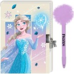 Diakakis imports Disney Frozen ημερολόγιο  frozen με κλειδαριά και στυλό με pom pom 000564296 5205698661402