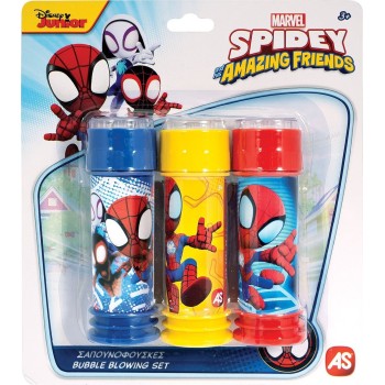 As company Spiderman As 3 Μπουκαλάκια Σαπουνόφουσκες  Spidey And His Amazing Friends Για 3+ Χρονών 5200-01368 5203068013684