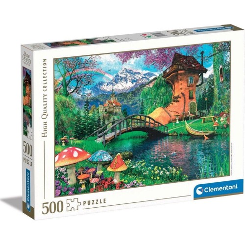 Clementoni Puzzle High Quality Collection House in the Shape of a Shoe 500 pcs 1220-35522 8005125355228