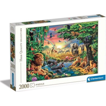 Clementoni Puzzle High Quality Collection African Animals 2000 pcs 1220-32081 8005125320813