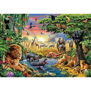 Clementoni Puzzle High Quality Collection African Animals 2000 pcs 1220-32081 8005125320813